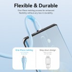 Кабель Type-C-Type-C Vention TPU PD 100W QC 4.0 5A 480мbps 1.5m Blue (TAWSG)