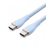 Кабель Type-C-Type-C Vention TPU PD 100W QC 4.0 5A 480мbps 1.5m Blue (TAWSG)