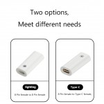 Адаптер Goojodoq Type-C-Lightning для Apple Pencil 1 White