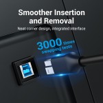 Кабель Type-C-Type-B 3.0 Vention PVC 1m 5Gbps Black (CQVBF)