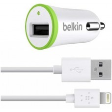 АЗУ Belkin Car Charger 1USB 10W 2.4A + cable USB-Lightning White (ARM43140)