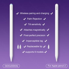 Стилус для планшета Goojodoq Apple iPad 2018-2023 Goojodoq GD13 Wireless Magnetic 0.6mm Purple