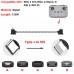Кабель Goojodoq Type-C-Lightning Nylon для пульта RC-N1 DJI Mavic 3 / Air 2/2S / Mini 2/3 Pro 0.15m Black (32866812366N115TL)