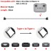 Кабель Goojodoq Type-C-Type-C Nylon для пульта RC-N1 DJI Mavic 3 / Air 2/2S / Mini 2/3 Pro 0.3m Black (32866812366N130TT)