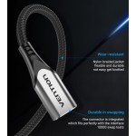 Удлинитель Type-C-Type-C 3.2 Vention Nylon M/F Thunderbolt 3 4K 60Hz PD 100W 10Gbps 5A 1m Grey (TABHH)