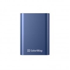 УМБ ColorWay Full power 1USB 1Type-C 20W Display 20000mAh Blue (CW-PB200LPG2BL-PDD)