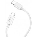 Кабель Type-C-Type-C SkyDolphin S12T Frost Line 1m 2.4A White (USB-000577)