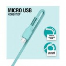 Кабель USB-microUSB ACCLAB AL-CBCOLOR-M1MT 1.2m 2.4A Mint (1283126518140)