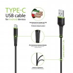 Кабель USB-Type-C Intaleo CBFLEXT2 2m 2.4A Black (1283126521423)