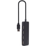 USB HUB Gembird 4USB 2.0 Type-C-USB пластик Black (UHB-CM-U2P4-01)