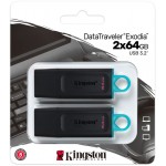 Флешка USB 3.2 64GB Kingston DataTraveler Exodia Black/White 2 Pieces (DTX/64GB-2P) Флешка USB 3.2 64GB Kingston DataTraveler Exodia Black/White 2 Pieces (DTX/64GB-2P)