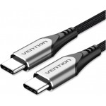 Кабель Type-C-Type-C Vention TPE Nylon PD 60W 3A 480Mps nickel-plated 0.5m Grey (TADHD)