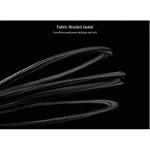 Кабель Audio 3.5мм-3.5мм Vention 2xM/F Fabric Braided 0.3m Black (BBLBY)