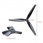 Пропеллеры лопасти винты HQProp MacroQuad Reinforced Nylon для FPV 8inch 8040 8X4X3 4CW/4CCW (8 шт) Black (10050031400121538X4X3-8)