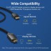 Кабель DisplayPort-HDMI v.1.2 Vention Cotton 4K 2K 60Hz 21.6Gbps 5m Black (HFKBJ)