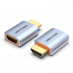 Адаптер HDMI-HDMI 2.1 Vention F/M Aluminum Alloy 8K 60Hz 4K 120Hz 2K 144Hz 48Gbps gold-plated Blue (AIVH0)
