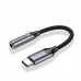 Адаптер Type-C-3.5мм Vention DAC Chip CTIA-OMTP 0.1m Black (BGMHA)