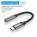 Адаптер Type-C-3.5мм Vention DAC Chip CTIA-OMTP 0.1m Black (BGMHA)
