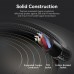Кабель Audio 3.5мм-3.5мм Vention TRS 2xM/F Cotton Braided 0.3m Black (BHFBY)