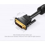 Кабель DVI-D-DVI-D (24+1) Vention PVC 2K 60Hz Dual Linik gold-plated 2m Black (EAABH)