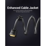 Кабель DVI-D-DVI-D (24+1) Vention PVC 2K 60Hz Dual Linik gold-plated 2m Black (EAABH)