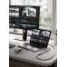 Кабель Type-C-HDMI 2.0 Vention Thunderbolt 3/4 4K 60Hz 2K 120Hz Cotton Braided 0.25m Grey (CREBC)