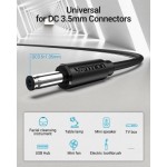 Кабель USB-DC3.5mm Vention PVC 5V 2A 0.5m Black (CEXBD)