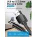 Кабель USB-DC3.5mm Vention PVC 5V 2A 1.5m Black (CEXBG)