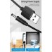 Кабель USB-DC3.5mm Vention PVC 5V 2A 1.5m Black (CEXBG)