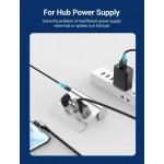Кабель USB-DC5.5mm Vention PVC 5V 3A 1m Black (CEYBF)