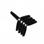 Пропеллеры лопасти винты Gemfan Polycarbonate для FPV 3inch 3052 3X5.2X3 2CW/2CCW (4 шт) Black (328322958433X5.2X3-4)