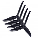 Пропеллеры лопасти винты Gemfan Polycarbonate для FPV Hurricane 4inch 4937 4.9X3.7X3 2CW/2CCW (4 шт) Black (10050046839689044.9X3.7X3-4)