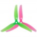 Пропеллеры лопасти винты HQProp MacroQuad Polycarbonate для FPV Ethix S3 5inch 5031 5X3.1X3 2CW/2CCW (4 шт) Pink/Green (40011072299355X3.1X3-4)