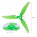 Пропеллеры лопасти винты HQProp MacroQuad Polycarbonate для FPV Ethix S3 5inch 5031 5X3.1X3 2CW/2CCW (4 шт) Pink/Green (40011072299355X3.1X3-4)