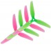 Пропеллеры лопасти винты HQProp MacroQuad Polycarbonate для FPV Ethix S3 5inch 5031 5X3.1X3 2CW/2CCW (4 шт) Pink/Green (40011072299355X3.1X3-4)