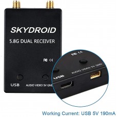 Приемник FPV радио сигнала Skydroid 5.8G для Android Dual Black