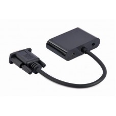 Адаптер Cablexpert VGA-HDMI-VGA (M/F) 0.15m Black (A-VGA-HDMI-02)