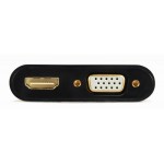 Адаптер Cablexpert VGA-HDMI-VGA (M/F) 0.15m Black (A-VGA-HDMI-02)