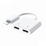 Адаптер Remax RL-LA07i Concise 2в1 Lightning-Lightning White (6972174150529)