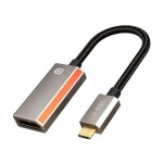 Адаптер Сabletime Type-C-DisplayPort 8K@60 Гц 4K@144 Гц 2K@240 Гц (M/F) 0.2m Gray (CP16A) Адаптер Сabletime Type-C-DisplayPort 8K@60 Гц 4K@144 Гц 2K@240 Гц (M/F) 0.2m Gray (CP16A)