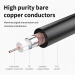 Кабель Coaxial Cabletime антенний 2m Г-образный 90 градусов Male to Female 75OHM White (CF35L)