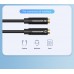 Кабель Audio 3.5мм-3.5мм Vention 4pin 2xF/M TPE headset+earphone 0.3m Black (BBVBY)