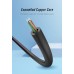 Кабель Audio 3.5мм-3.5мм Vention 4pin 2xF/M TPE headset+earphone 0.3m Black (BBVBY)