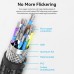 Кабель miniDisplayPort-DisplayPort 1.4 Vention 8K 60Hz 4K 144Hz 2K 165Hz 1080P 240Hz 1.5m Cotton Braided Aluminum Alloy Blue (HCFLG)