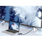 USB HUB Vention 5 в 1 Type-C-HDMI-USB-PD 3USB 3.0 4K 60Hz 87W 0.15m Black (TFBHB)