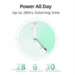 Наушники гарнитура вкладыши Bluetooth 5.3 QCY AilyBuds Lite White