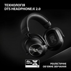 Наушники гарнитура накладные Wireless Logitech G Pro X2 LightSpeed Black (981-001263)