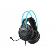 Наушники гарнитура накладные проводные A4Tech FH200i Blue