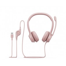 Наушники гарнитура накладные проводные Logitech H390 USB Rose (981-001281)