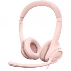 Наушники гарнитура накладные проводные Logitech H390 USB Rose (981-001281)